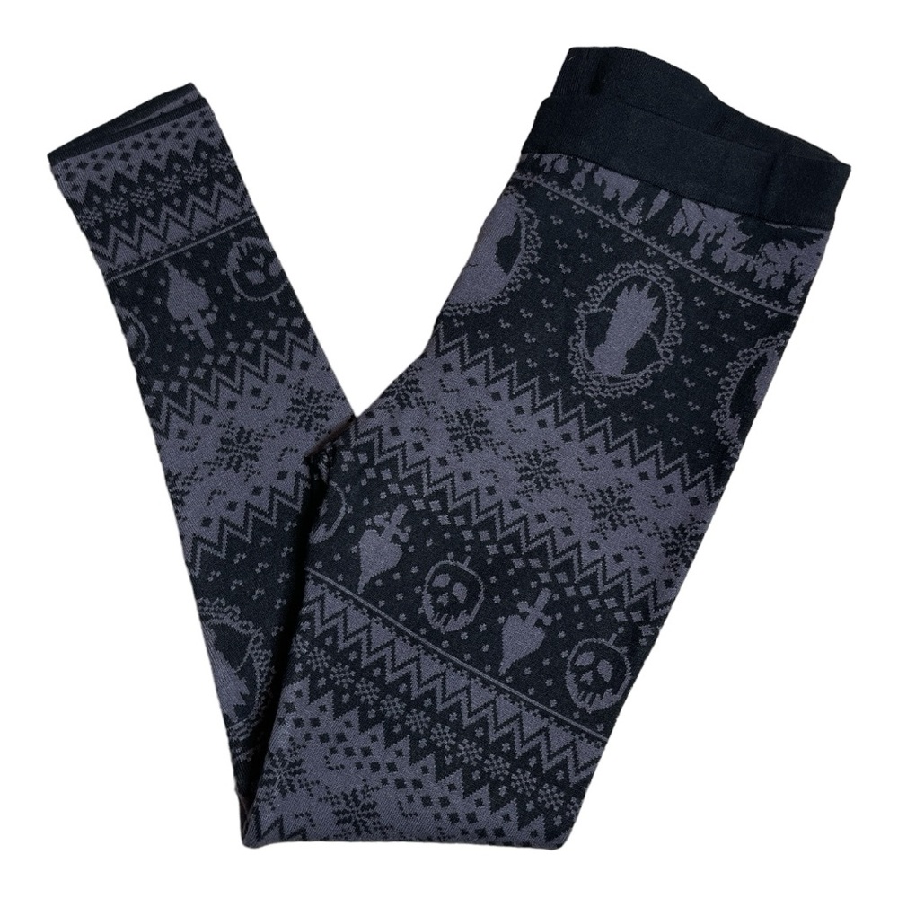 HOT TOPIC DISNEY VILLAINS INTARSIA PRINT KNIT LEGGINGS 2X PLUS SIZE **NWT** - Picture 4 of 14